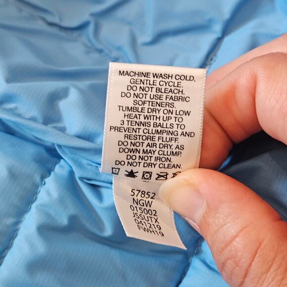 Hanna Andersson Superlight Down Puffer Vest Size 120 6-7 Blue Packable NEW - Picture 8 of 9